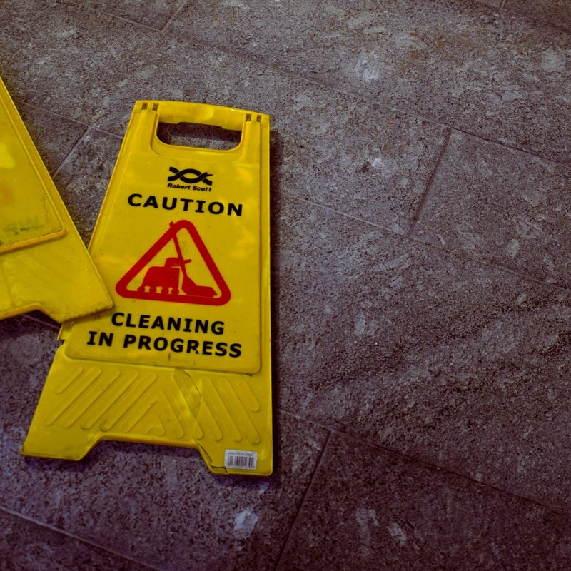 Workplace health and safety signage